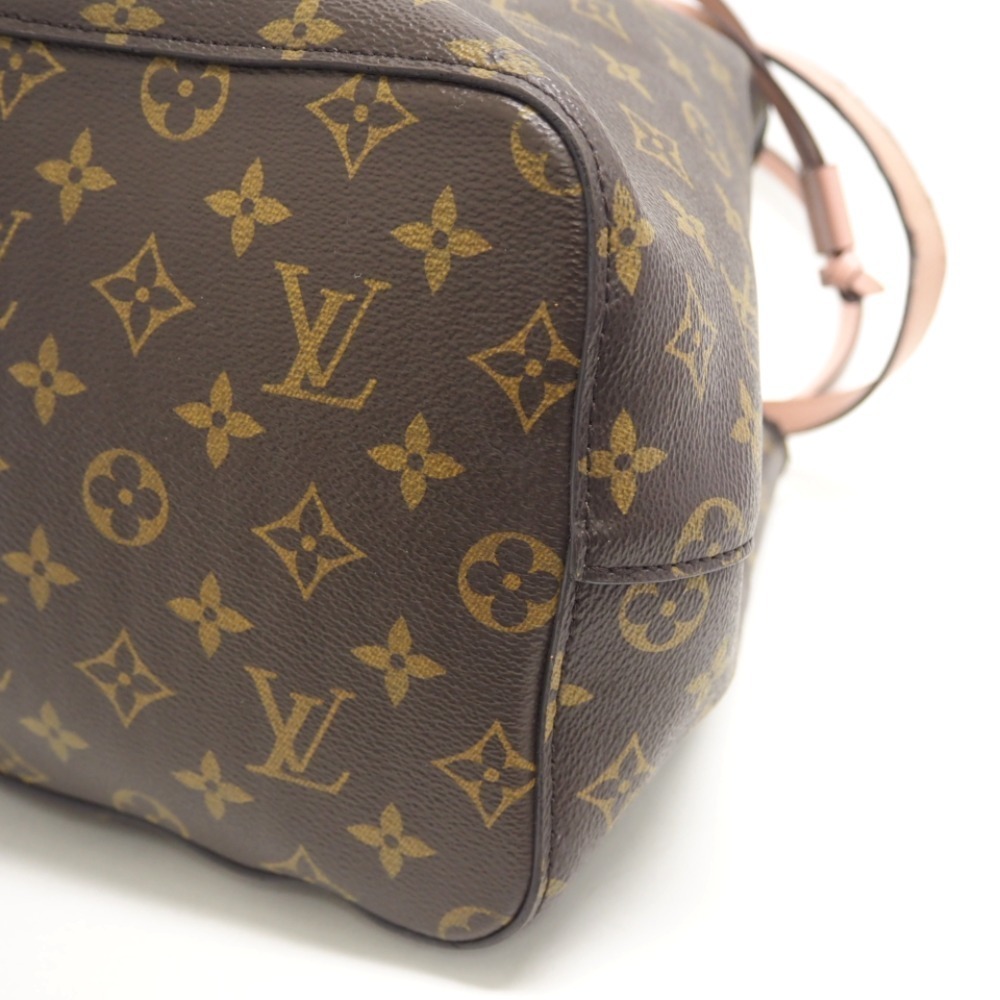 LOUIS VUITTON Neo Noe Drawstring Monogram Shoulder Bag Brown